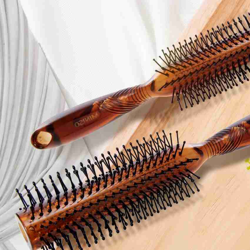 LADO ROUND BRUSHES .CERAMIC, 100% BOAR, BLACK WOOD, SPONGE GRIP – Elegance  Hair Care