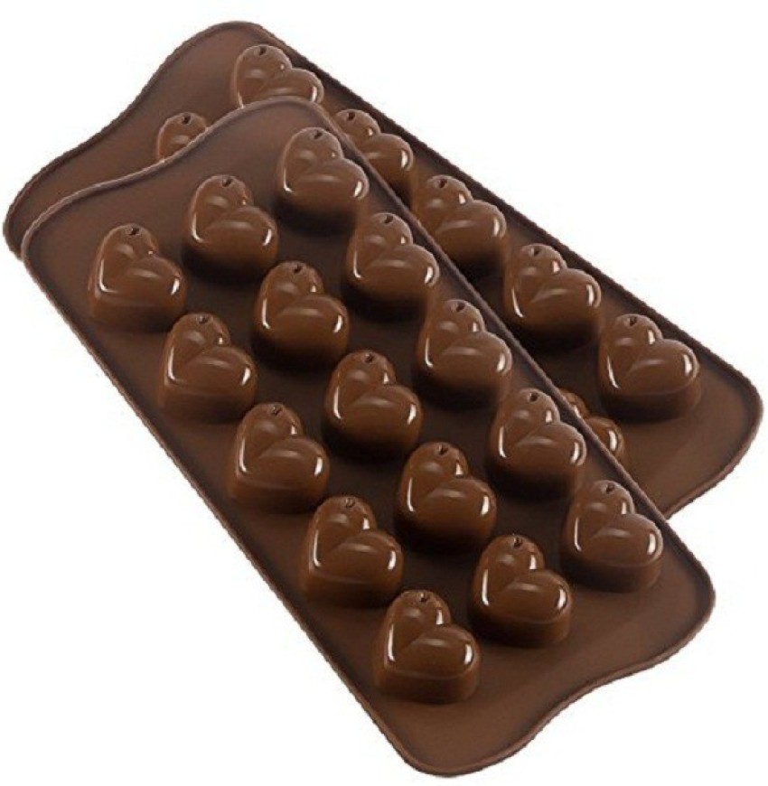 SQUARO ONLINE STORE Silicone Chocolate Mould Different Shape 30 IN 1 Chocolate  Moulds DIY Cake Soap Ice Cream Candy Jelly moulds Multi Shape ( Round,  Pyramid, Heart, Layer, Square, Round Dot )