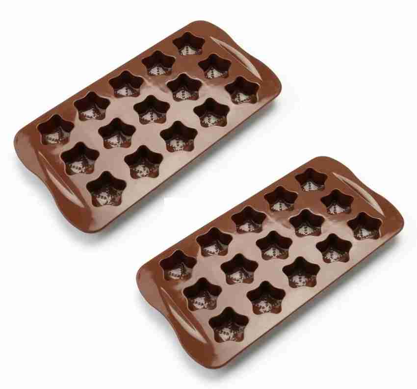 1pc 15-Cavity Dimpled Heart Shape Chocolate Mold, Silicone Dimpled