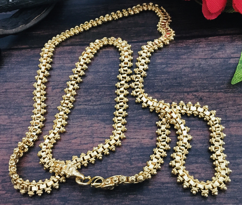 Festive Collection Micro Gold Plated Chain New Model - Sasitrends