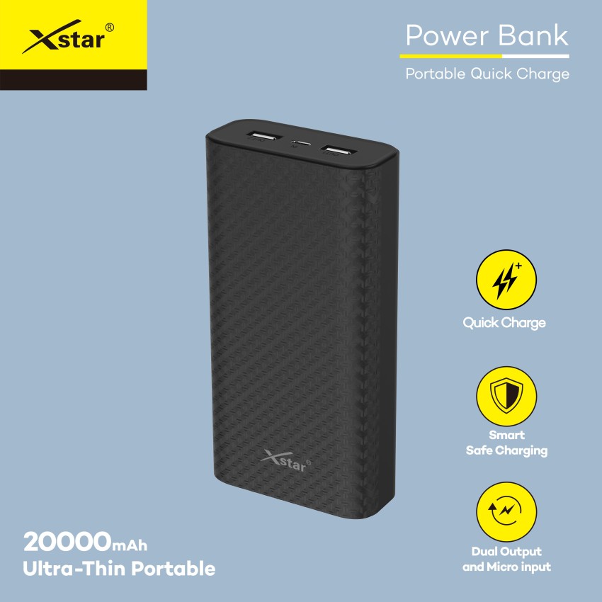 itel 20000MAH Power Bank Dual Output & Input Fast Charging Star