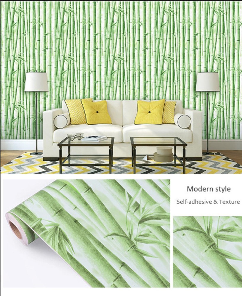 Flipkart SmartBuy 100 cm Green bamboo tree Wallpaper(100CM X45CM) Self  Adhesive Sticker Price in India - Buy Flipkart SmartBuy 100 cm Green bamboo  tree Wallpaper(100CM X45CM) Self Adhesive Sticker online at