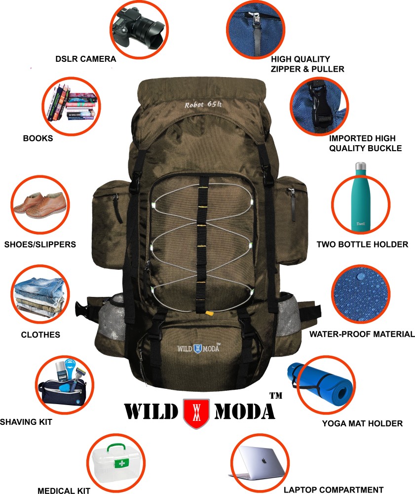 Large Men Backpack Travel Backpacks Waterproof School Bags Outdoor Sport Hiking  Bag 60l With Laptop Compartment | Fruugo IE
