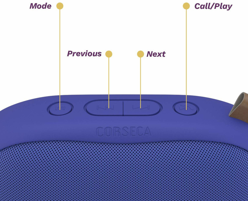 Buy CORSECA Sushi Wireless Portable Bluetooth Speaker Palm Size