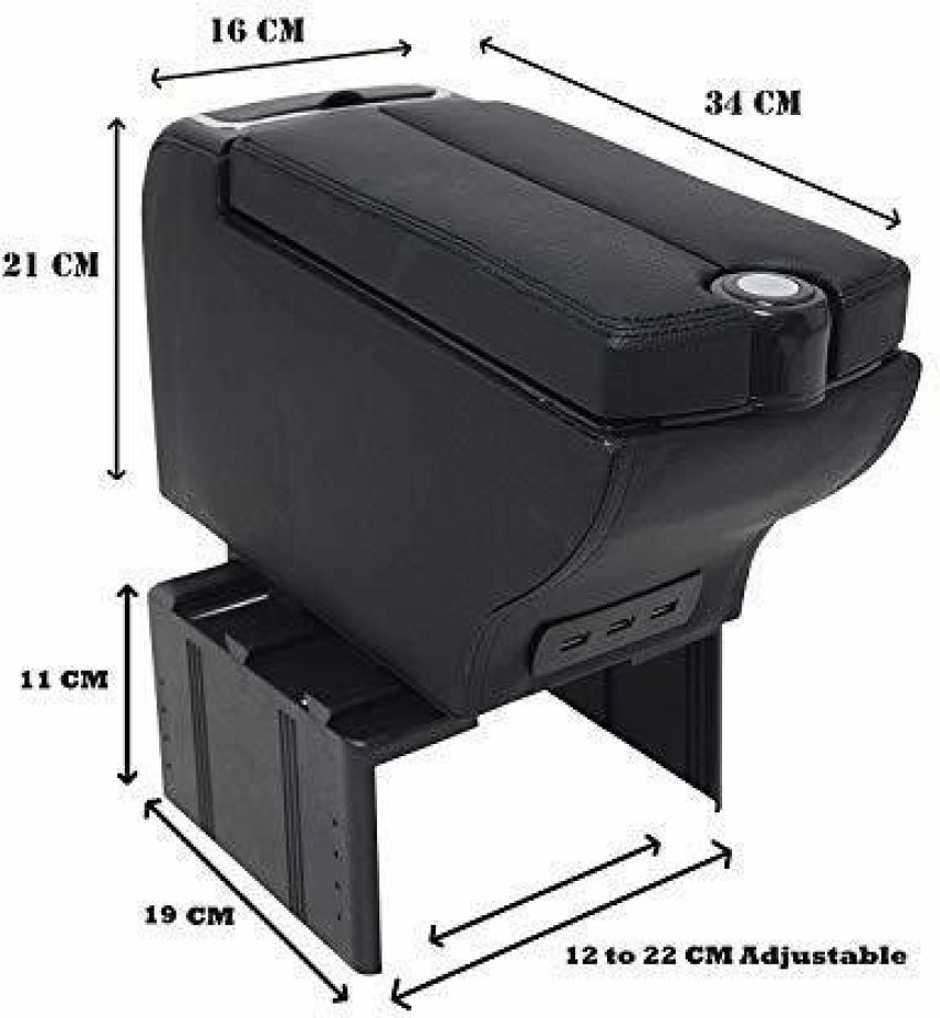 Universal Car Armrest Center Console Box Organizer Cup Holder