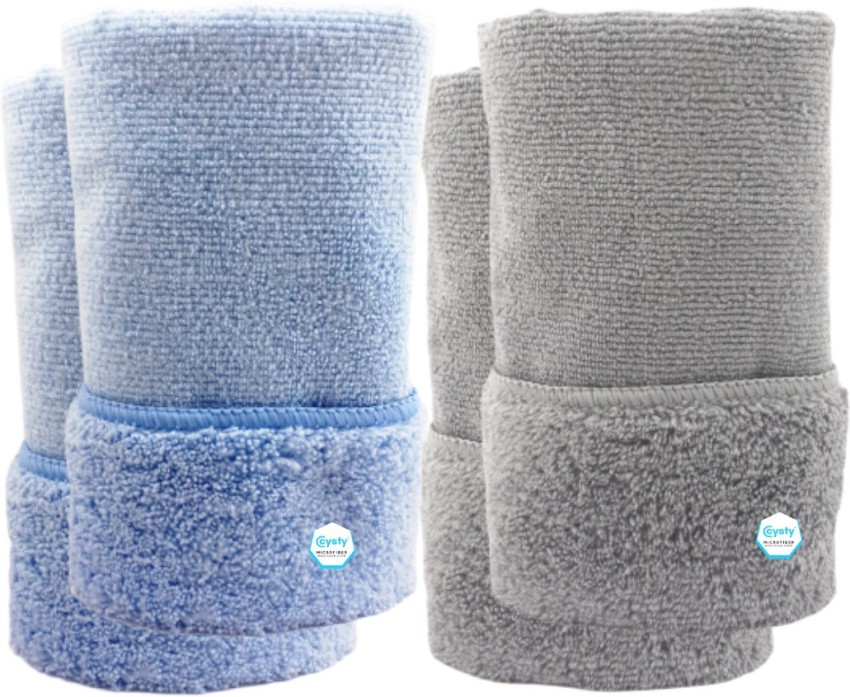 BLUE/GREY Microfiber Cloth, For Cleaning, GSM: 380