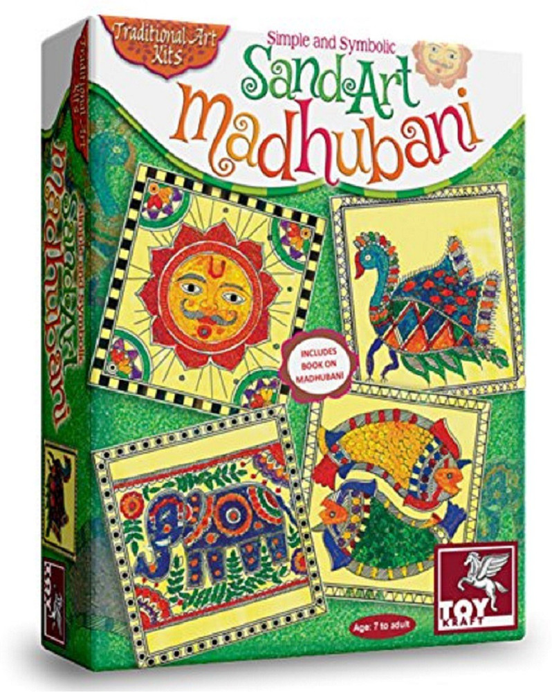 ToyKraft Simple Symbolic and Traditional Sand Art Madhubani
