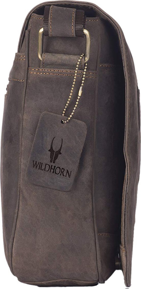 Genuine leather store messenger bag