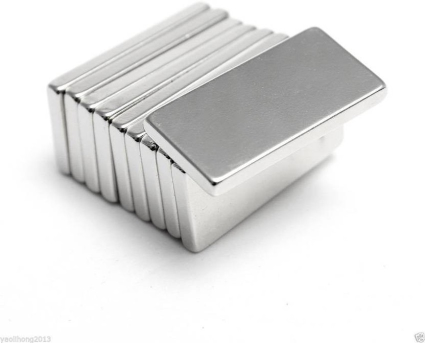 MAGNETICKS Magnetics 20 Pieces of 20mm x 10mm x 2mm Block Shaped Super  Strong Neodymium Magnet. Multipurpose Office Magnets Pack of 20 Price in  India - Buy MAGNETICKS Magnetics 20 Pieces of