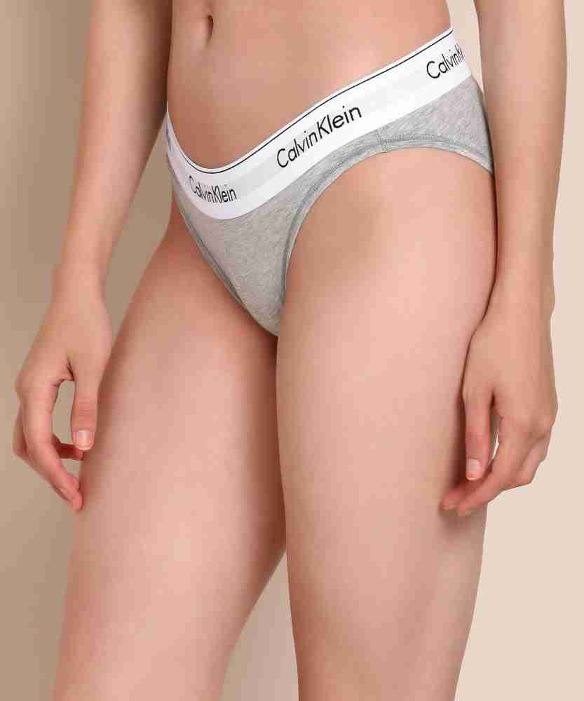Buy Calvin Klein Underwear Women Grey Melange Solid Bikini Briefs  F3787AD038 - Briefs for Women 9856105