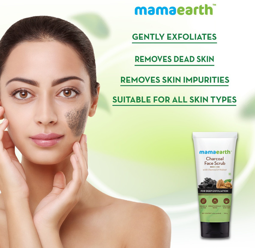 Charcoal store face scrub