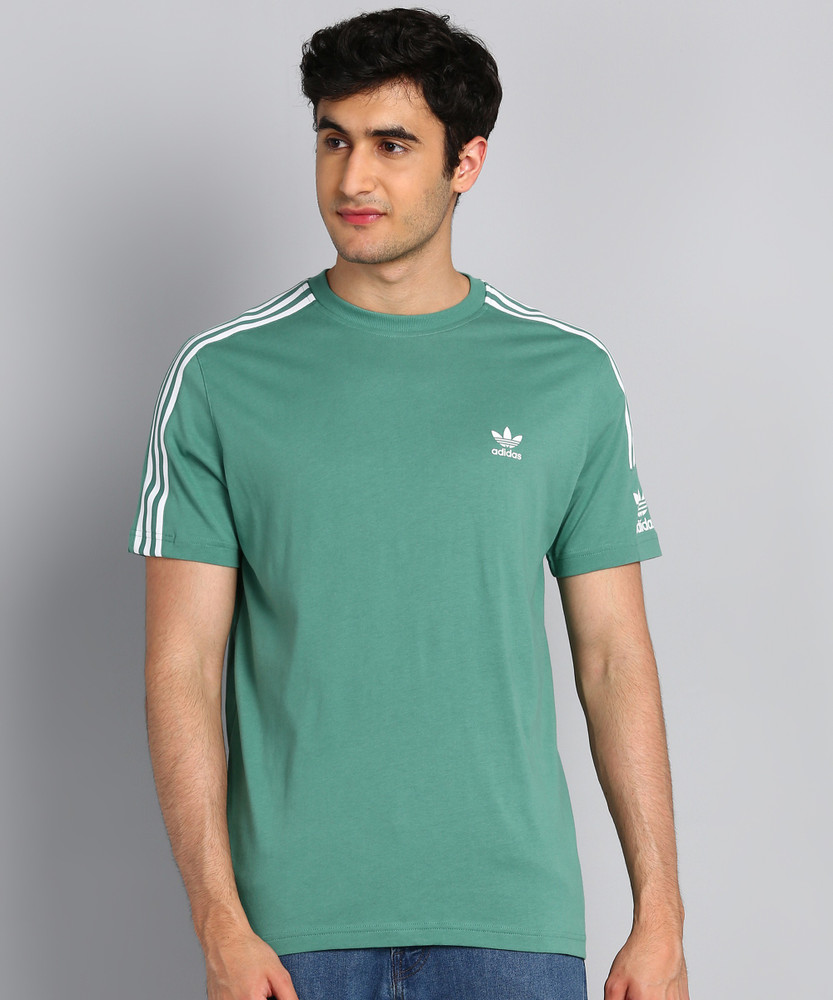 Green adidas originals t shirt online
