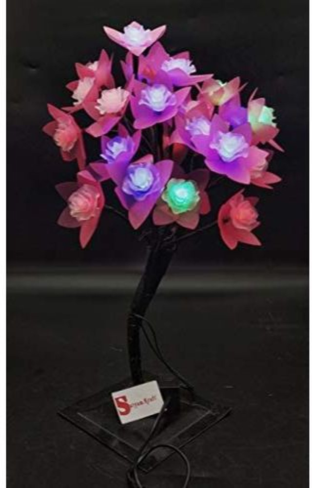 Flower and online light decoration
