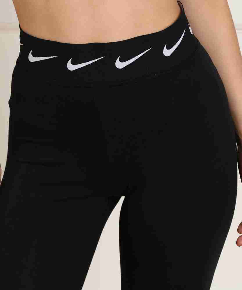 Buy NIKE Solid Women Black Tights Online at Best Prices in India