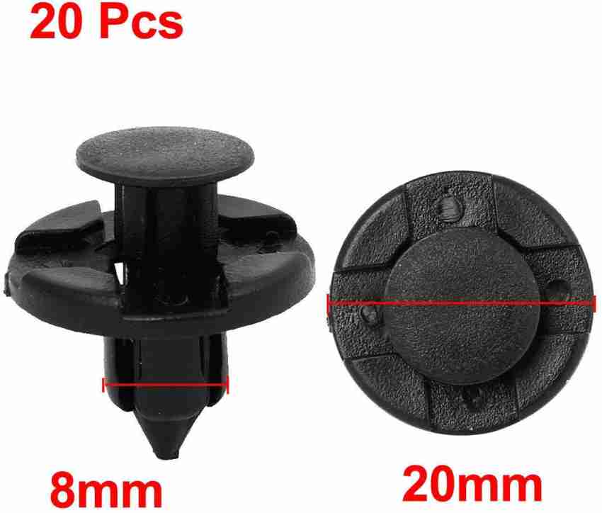 CarBole Car Mounting Clips: 120 Pieces Car Fixing Clips 8 mm Hole Plastic  Rivets Door Panel Mounting Clips Plastic Clips Clips Bumper Rivet Trim Clip  Fastner Set for Car : : Automotive