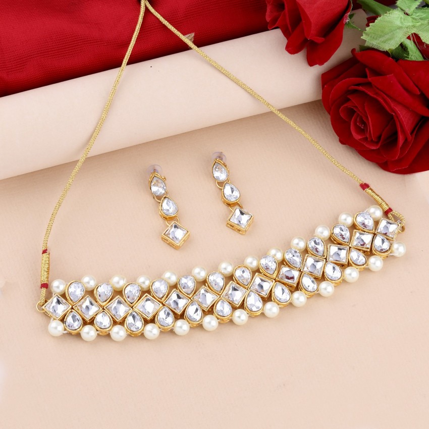 Details more than 151 white choker necklace set best - songngunhatanh ...