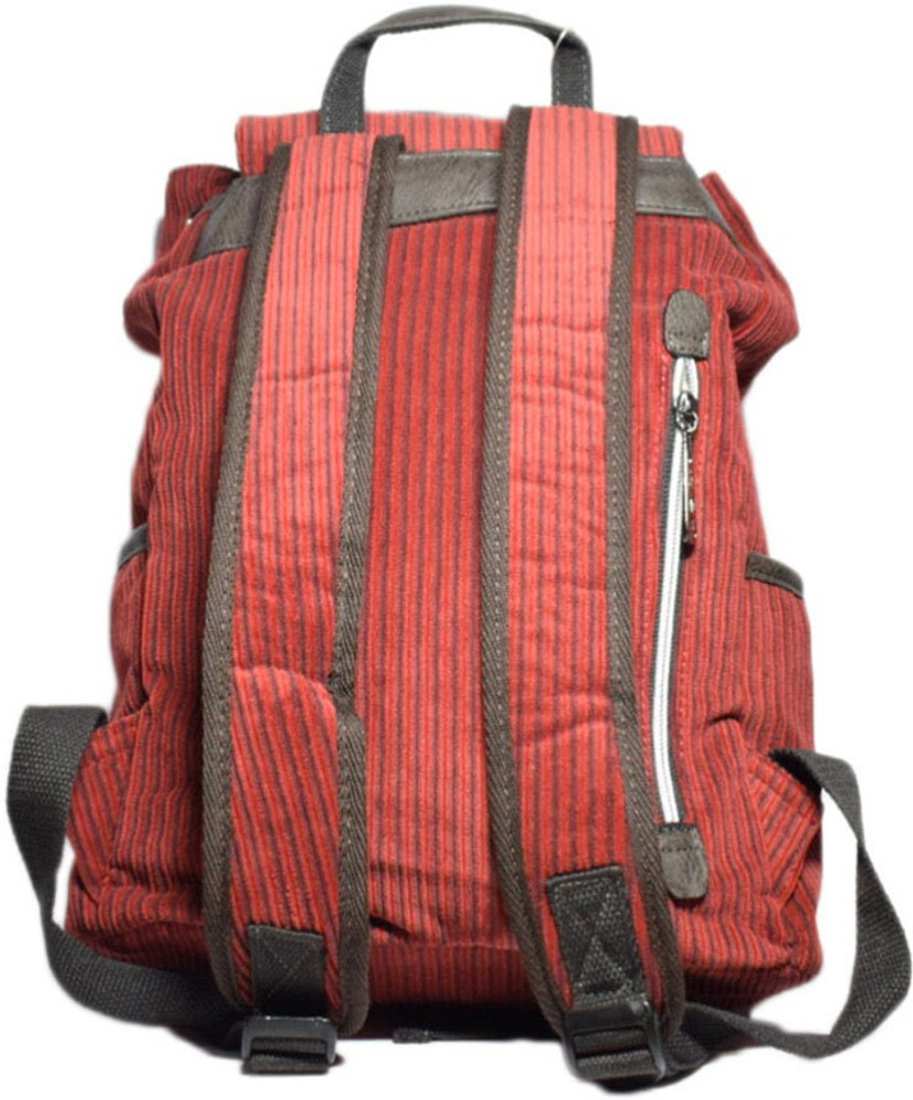 Red sales velvet backpack