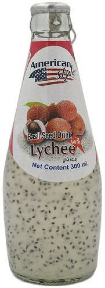 American Style Basil Drink Seed with Lychi 300 ml Pack of 2