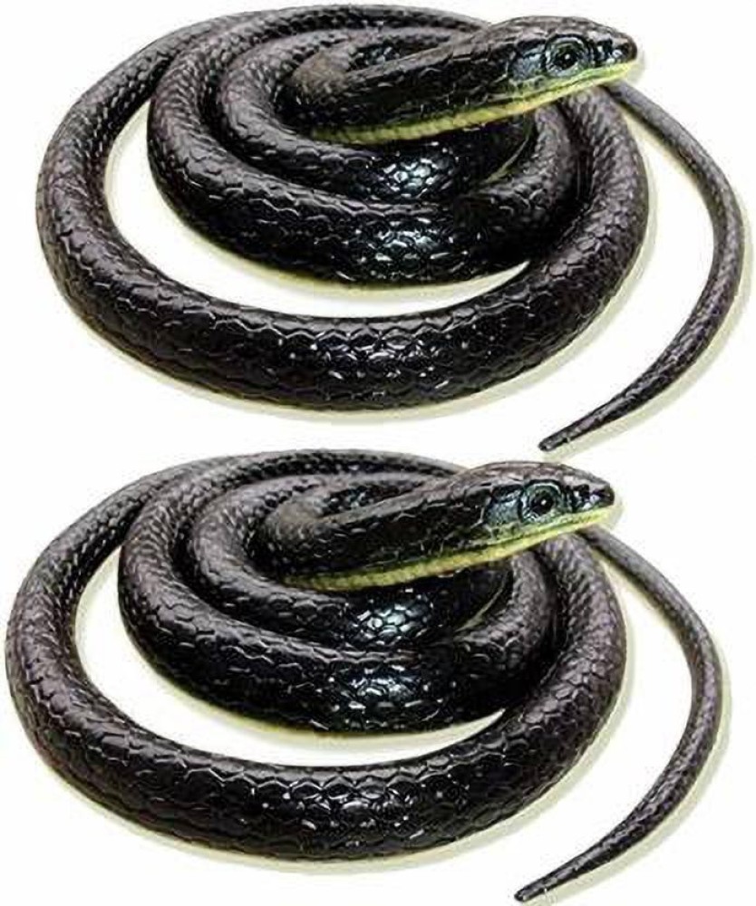 ExaltedCollection 2 Pcs 28 Inch Rubber Snakes Prank Toy Gifts