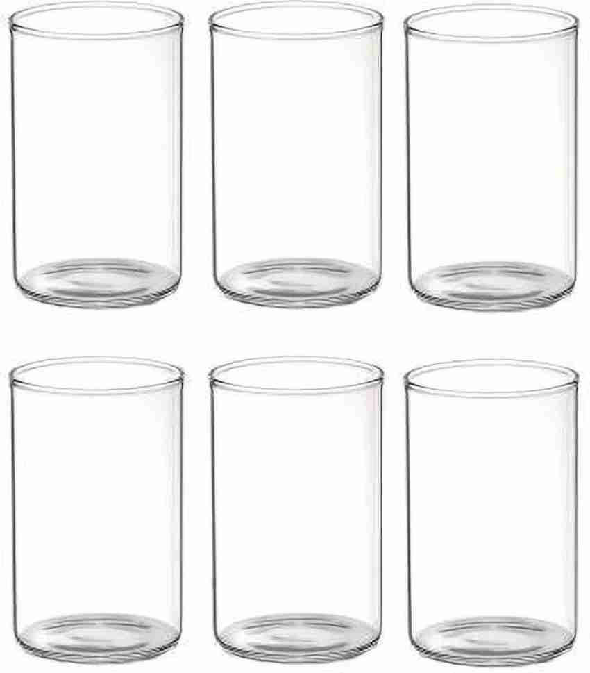 Arte Set Of 6 Glass Mugs Clear Glass Coffee Mugs 285ml Capacity Large