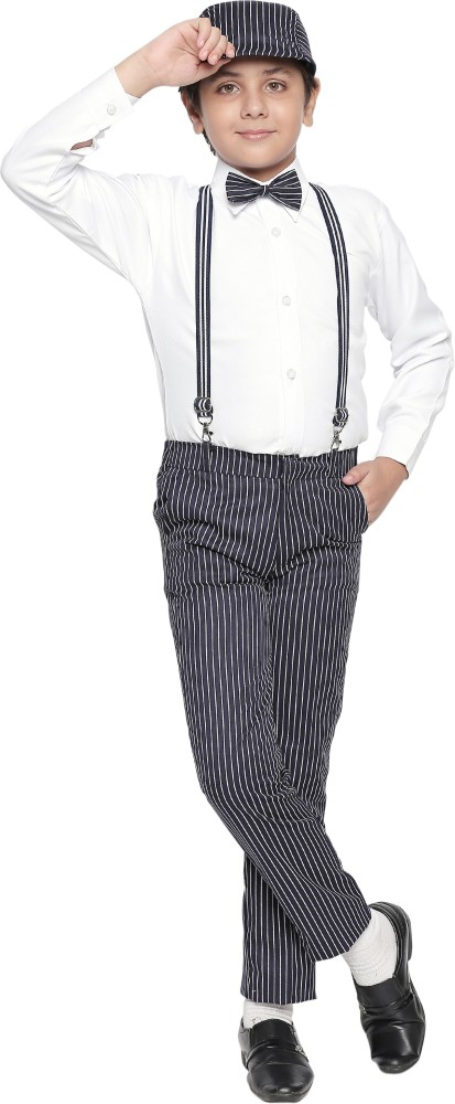 Buy Boys Linen Pants With Suspenders bow Tie  Linen Ring Bearer Online in  India  Etsy