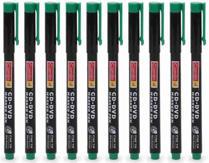 Camlin Kokuyo Marker Pen - Black, OHP, 10 pcs