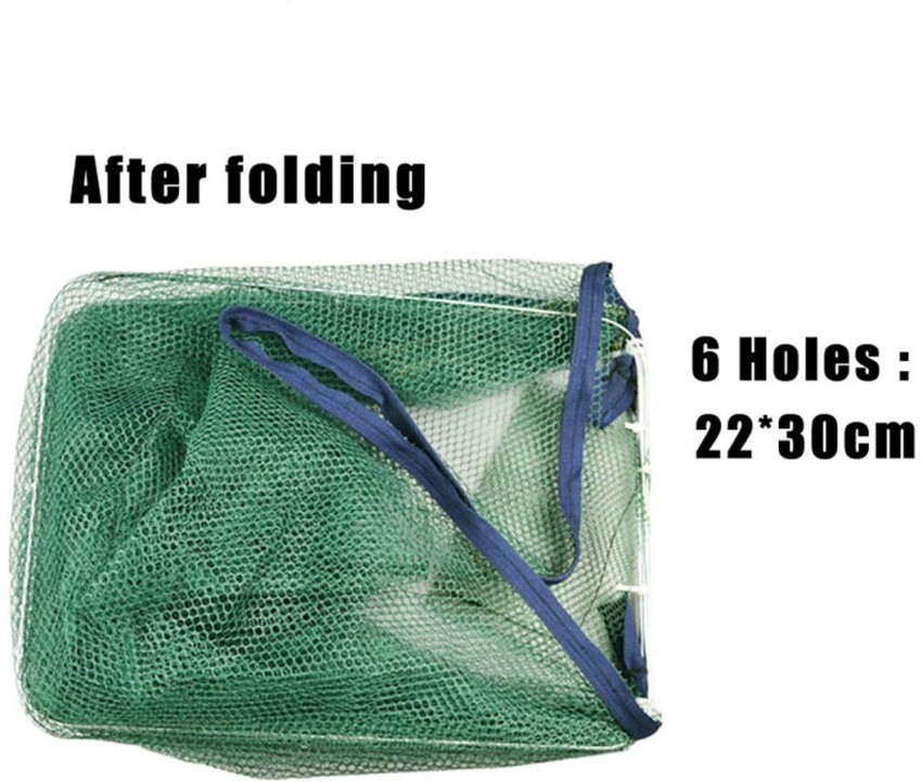 Power Up Hunting Hobby Portable Folding Hexagon Fishing Net Fish Crab  Shrimp Cage Trap Fishing Net