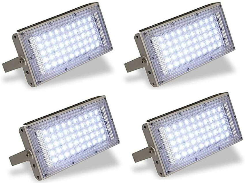 MG GOLD 50 Watt Ultra LED Flood Outdoor Light Cool White Waterproof Pack of 4 Flood Light Outdoor Lamp