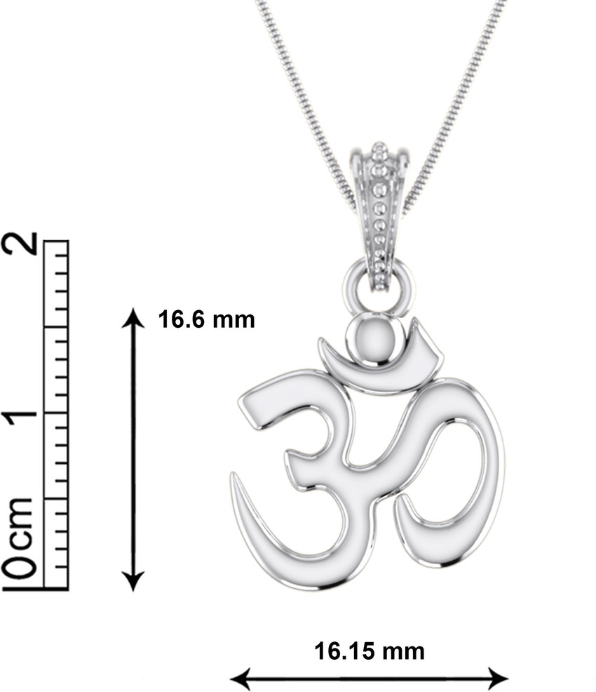 Om store silver chain