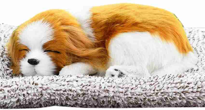 Sleeping puppy toy top