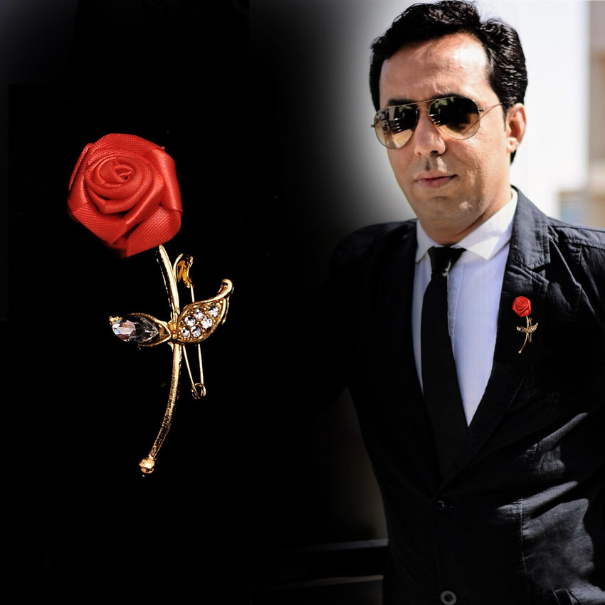 Tuxedo brooch on sale