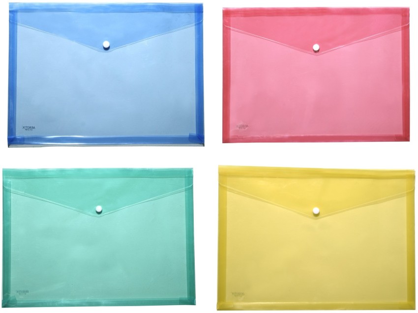 Aerotix Polypropylene My Clear Bag File Folder Plain Gujted  - My Clear Bag File Folder Plain Gujted