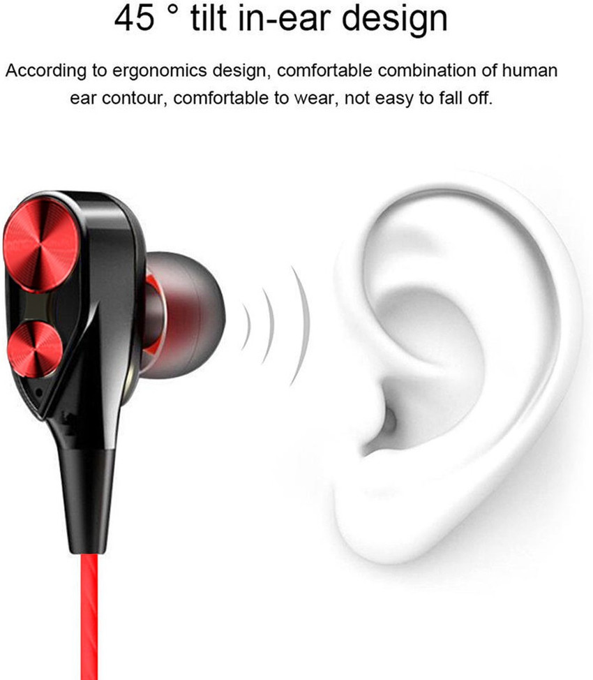 PTron Boom Duo Dual Driver Wired Headset
