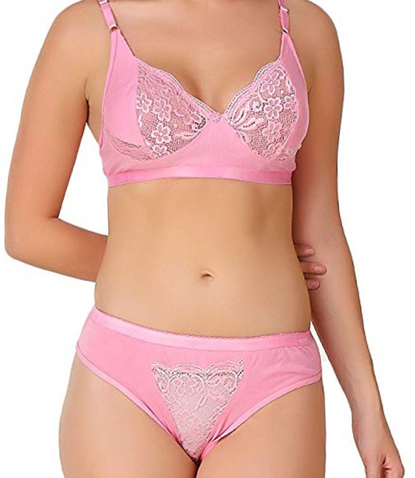 Buy TCG Designer Honeymoon Z Black Bra & Panty set made by soft