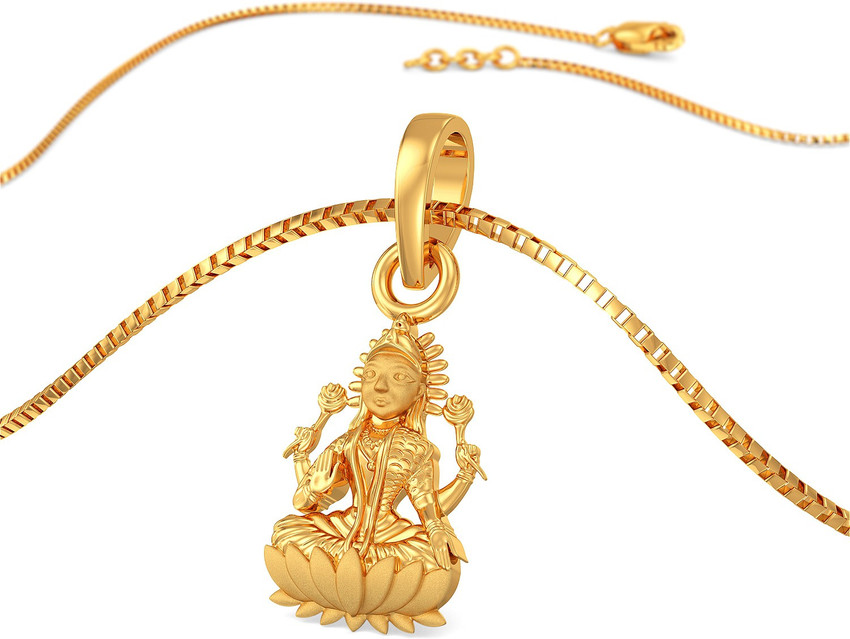 Joyalukkas Goddess Lakshmi 22kt Yellow Gold Pendant Price in India Buy Joyalukkas Goddess Lakshmi 22kt Yellow Gold Pendant online at Flipkart