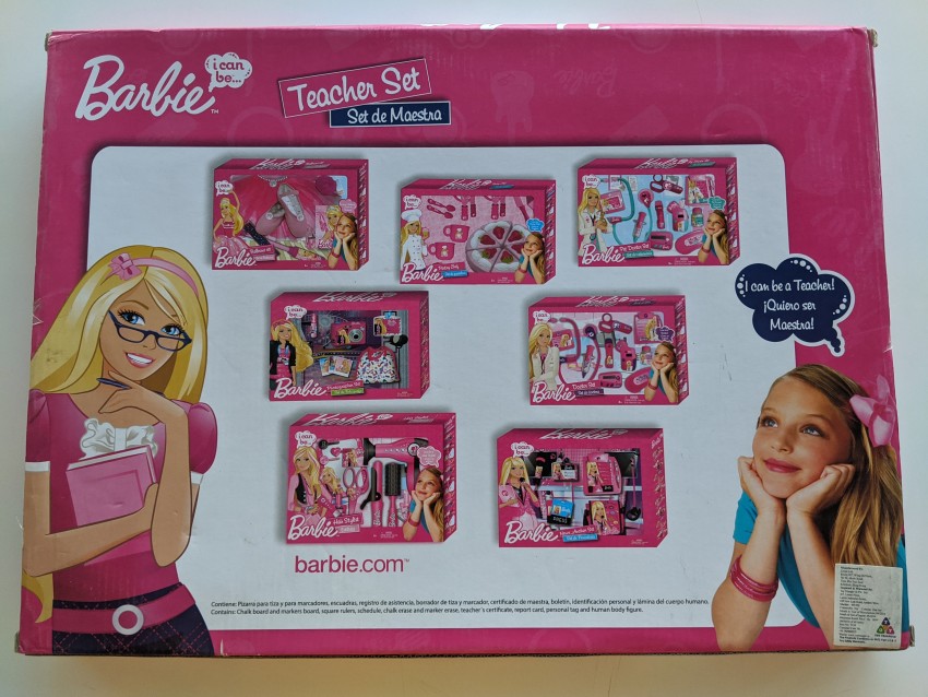 Barbie toy school discount supplies