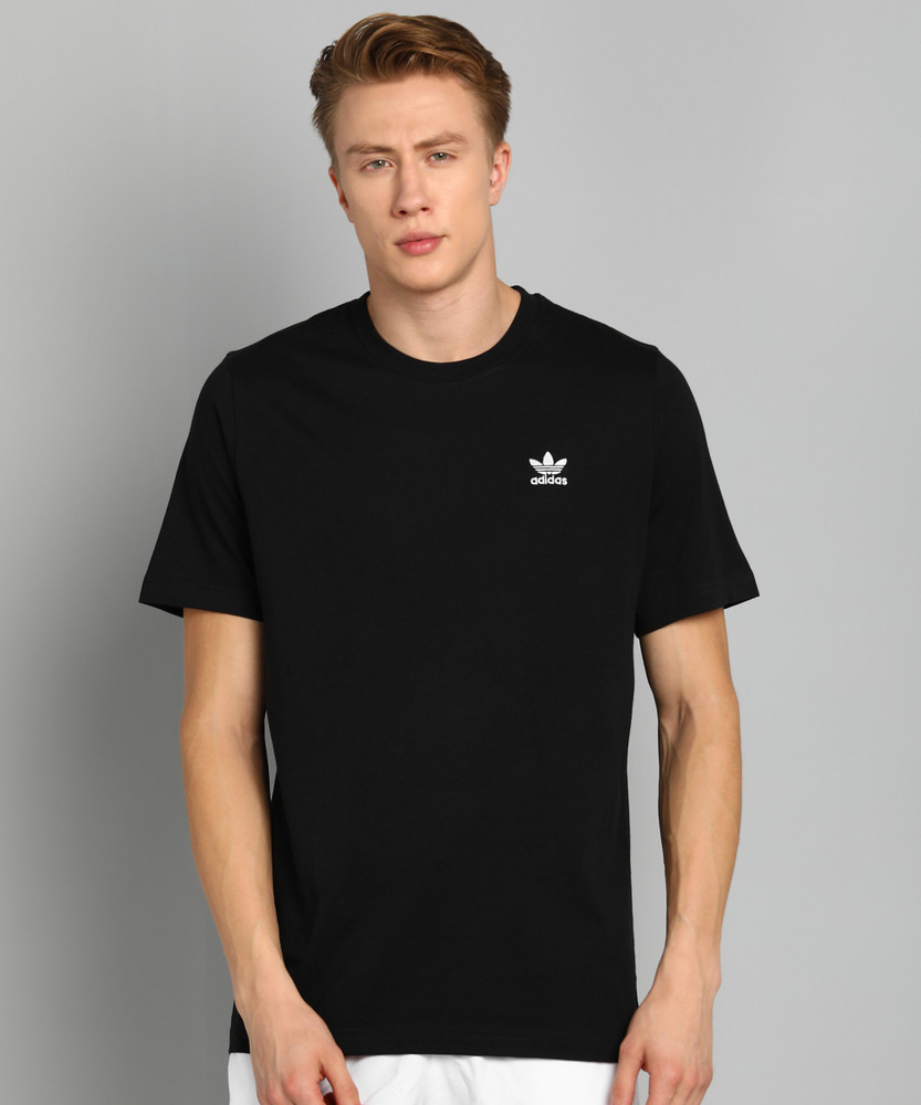 ADIDAS ORIGINALS Solid Men Round Neck Black T Shirt Buy ADIDAS ORIGINALS Solid Men Round Neck Black T Shirt Online at Best Prices in India Flipkart