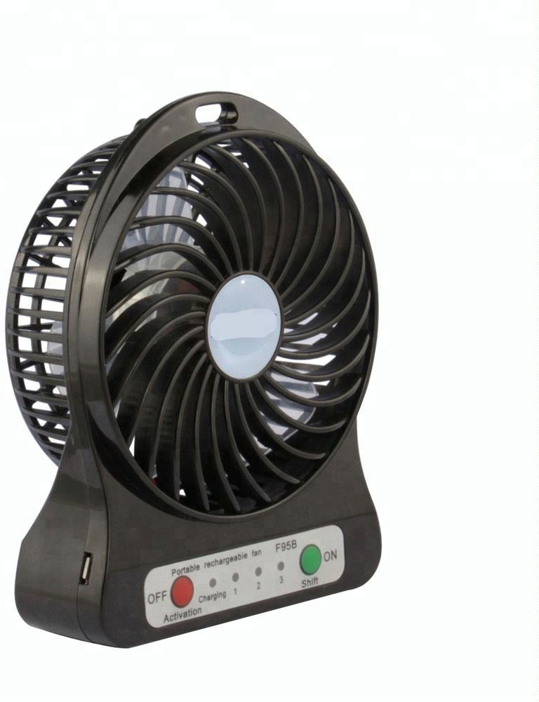 Portable mini 2024 charger fan