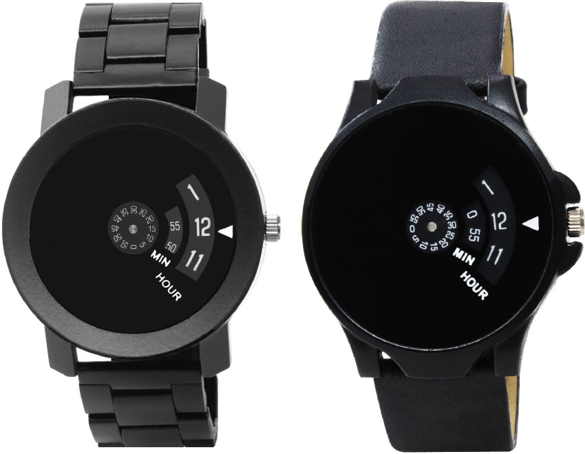 Matte black deals chain watch