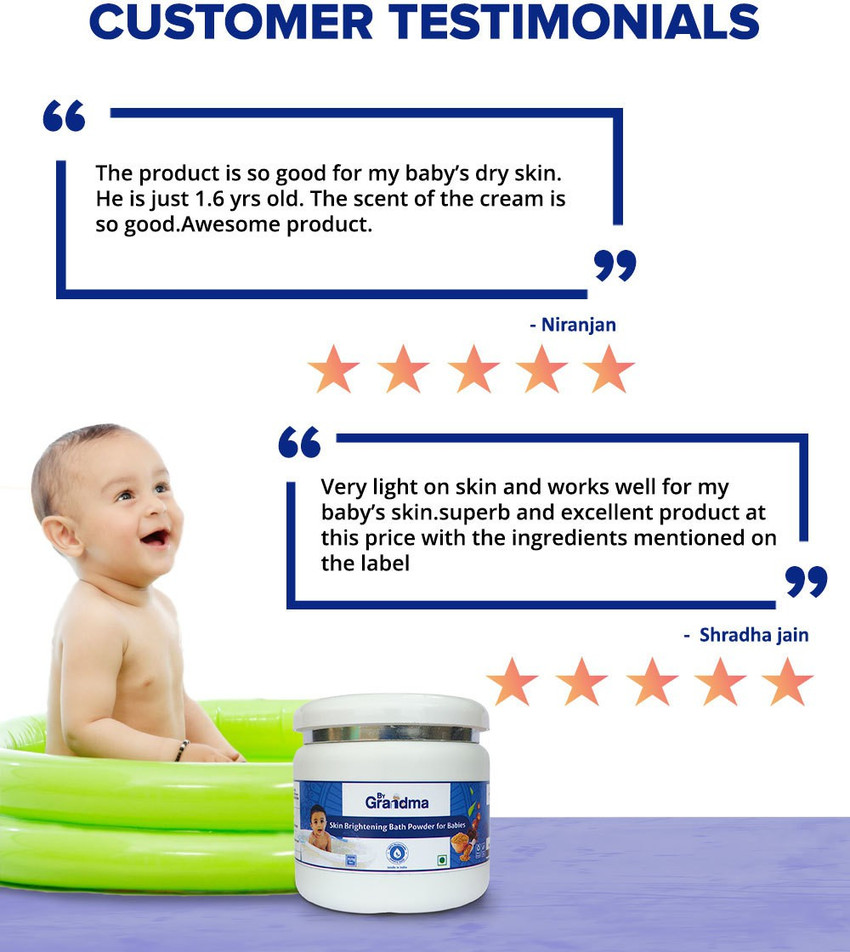 By Grandma Skin Brightening Bath Powder for Babies Buy By Grandma