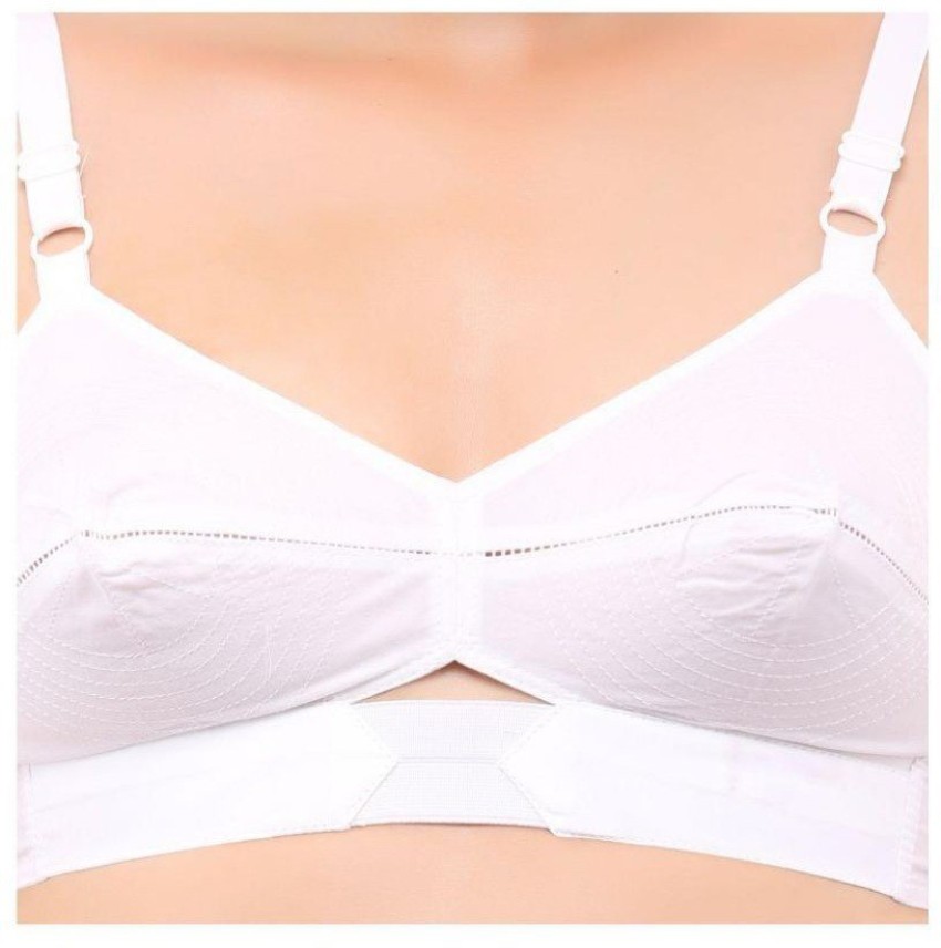 Buy WINSOME Women's Cotton Round Stitch Full Coverage Regular Bra with  Center Elastic, Encircled Bullet Bra (Pack of 3 - White, Black & Beige) (A,  Multicolor(White, Beige & Black), 30) at