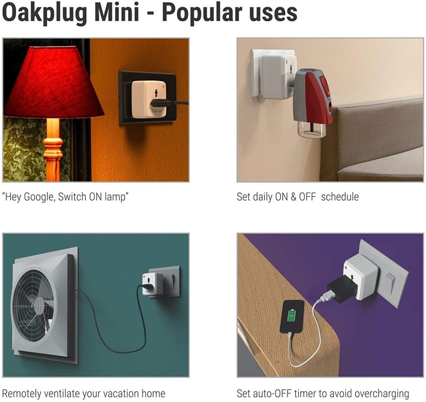 OakPlug Plus Wi-Fi Smart Plug for High and Low Power Appliances