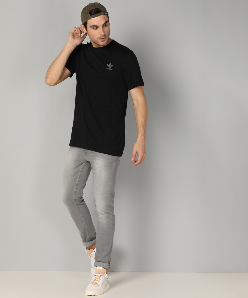 ADIDAS ORIGINALS Solid Men Round Neck Black T Shirt Buy ADIDAS ORIGINALS Solid Men Round Neck Black T Shirt Online at Best Prices in India Flipkart