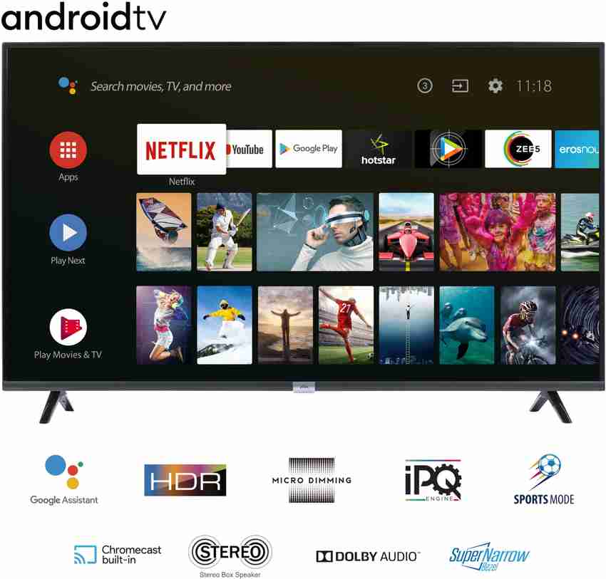 TCL 32 inch Android Bluetooth Smart Full HD LED TV + Play Store - Fore –  IFESOLOX