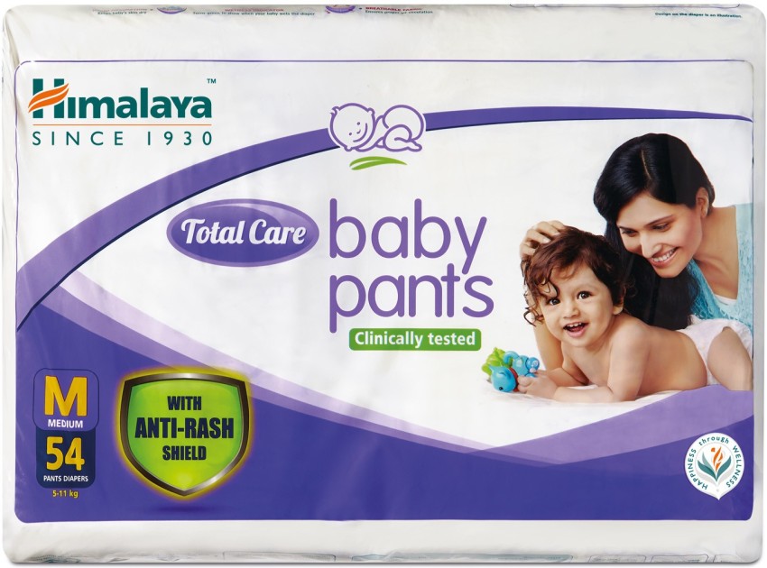 Buy Himalaya Total Care Baby Pants Diapers Medium 78 CountBaby Medium  Size Diapers 54 Count Online at Low Prices in India  Amazonin