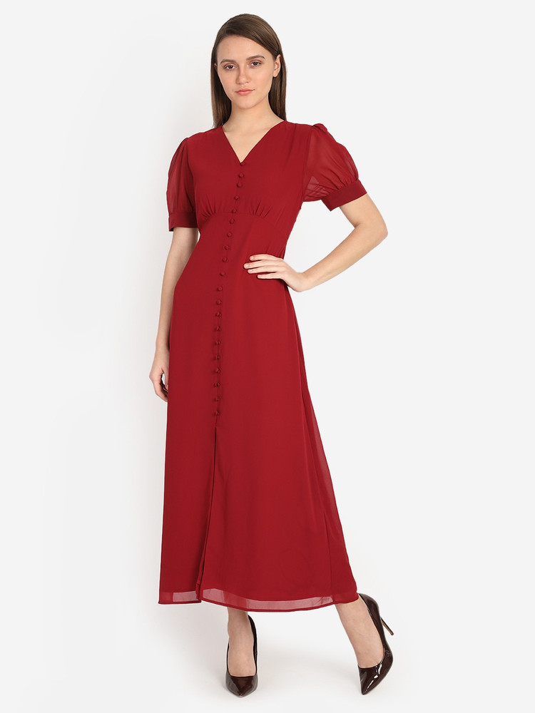Cover Story Women Maxi Red Dress Buy Cover Story Women Maxi Red