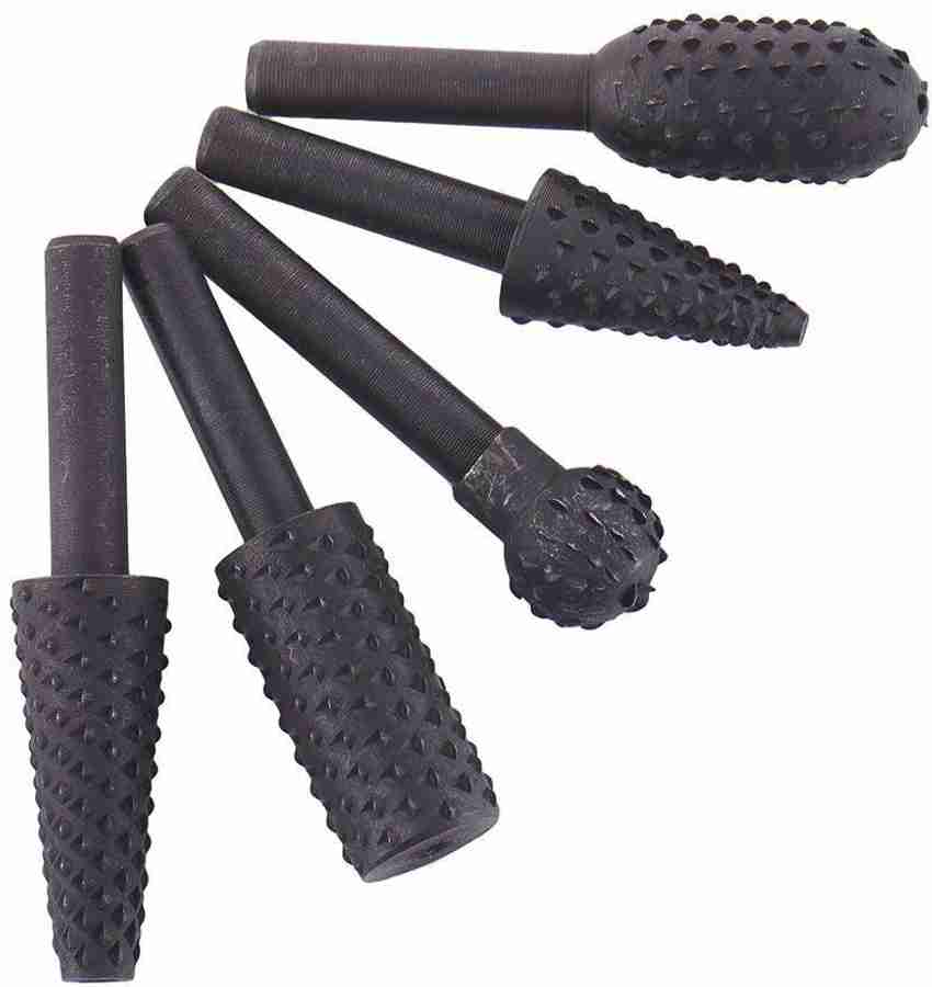 Drill outlet rasp bit
