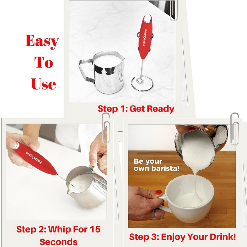 How To Make A Hot Chocolate Using InstaCuppa's Milk Frother Wand 