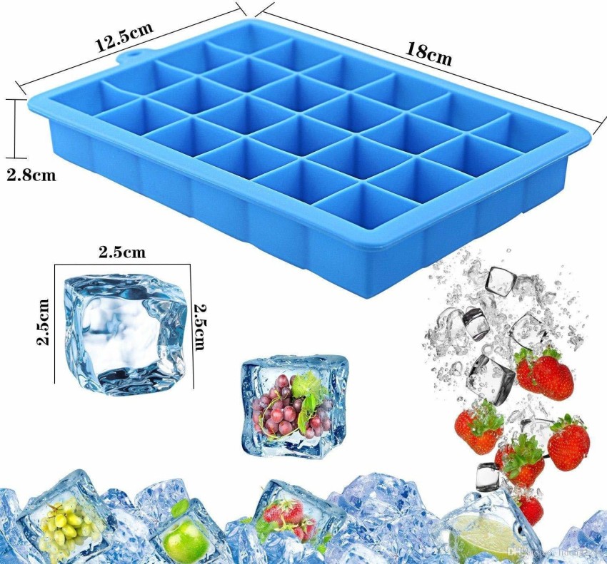 Silicone Ice Cube tray Mold for Whiskey, Cocktails, Juice, Freezer, Ice  Coffee, Jelly, Chocolate