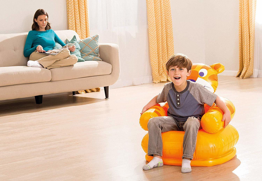 IRIS Animal Shape Inflatable Chair with for Kids PVC Animal Sofa for Toddlers Plastic Air Chair for Children 3 to 8 Years Inflatable Sofa Chair Price in India Buy